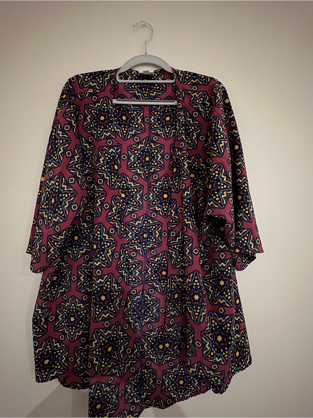 EUC LuLaRoe Multicolor Geometric Kimono